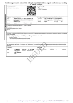 Bio-Certificate