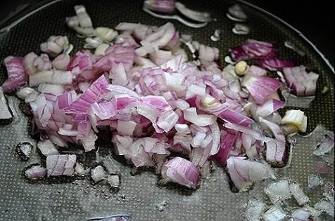 stir onions