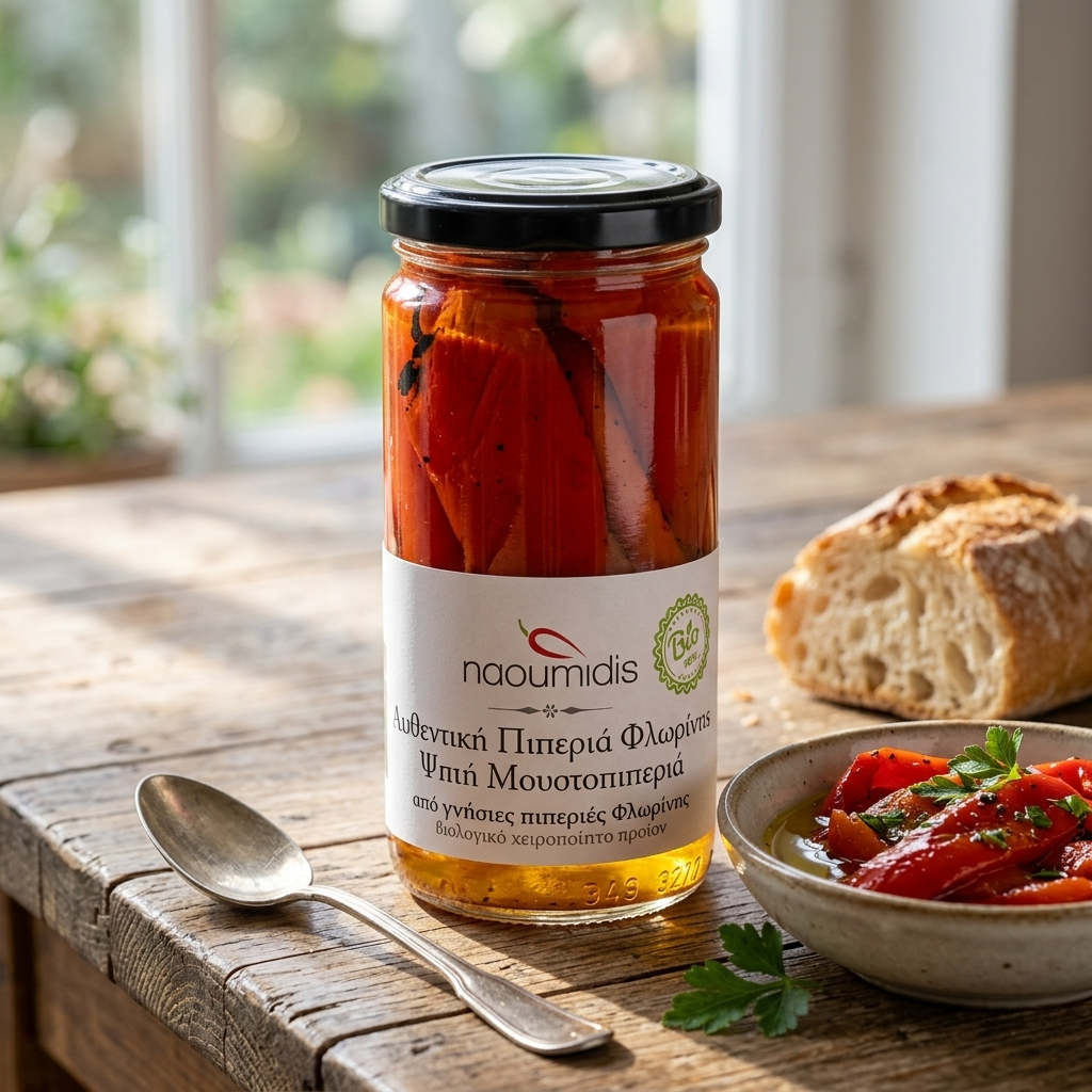 Organic Grilled Florina Red Peppers 
