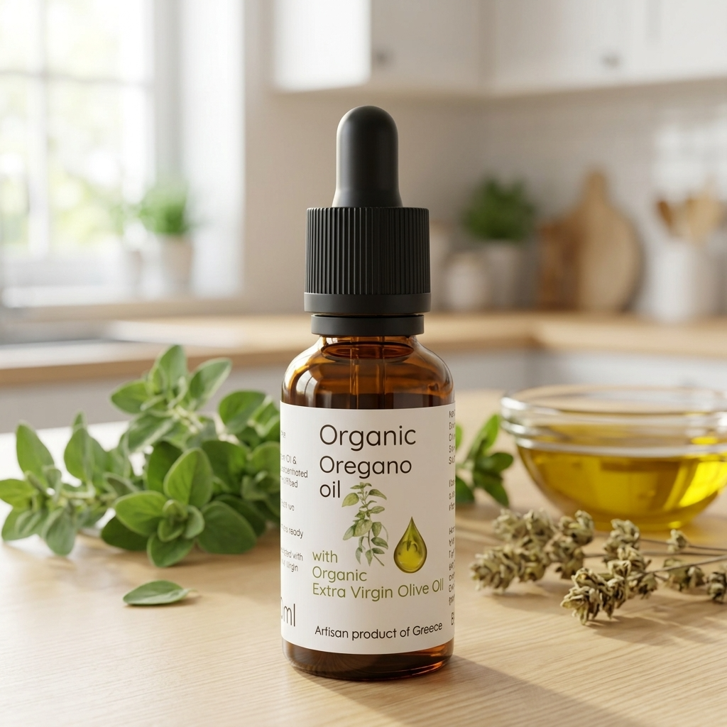 Organic Oregano oil with Organic extra virgin olive oil