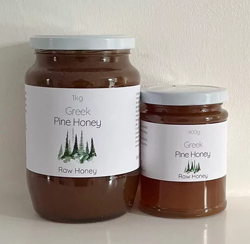 Raw Greek pine Honey