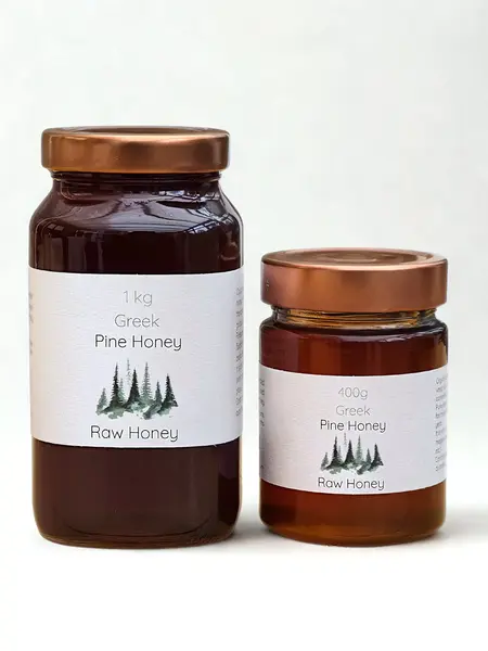 Raw Greek pine Honey