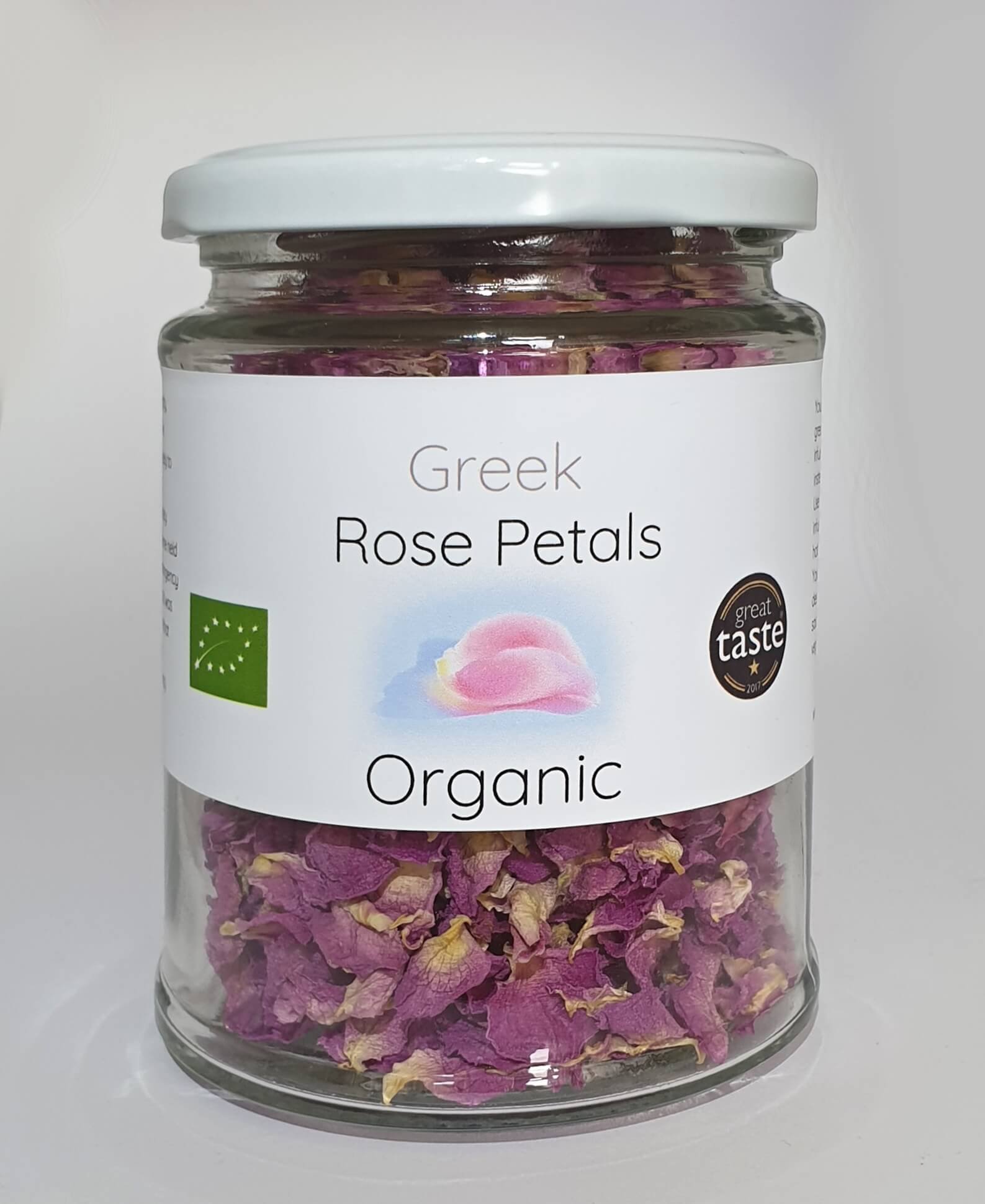 Organic edible rose petals